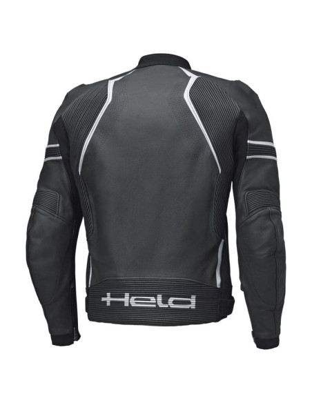 HELD STREET ROCKET 4 WHITE LEATHER MOTO JACKET