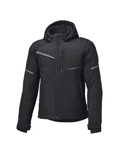 HELD CURB SOFTSHELL BLACK TEXTILE MOTO JACKET