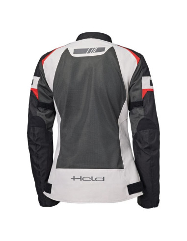 HELD WOMEN'S TROPIC 4 WHITE/RED SUMMER TEXTILE MOTO JACKET