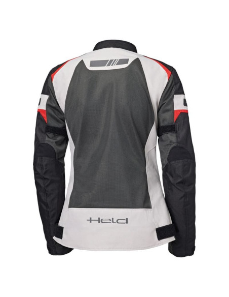 HELD WOMEN'S TROPIC 4 WHITE/RED SUMMER TEXTILE MOTO JACKET