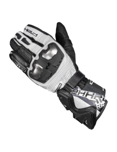 HELD PHANTOM 3 BLACK/WHITE MOTO GLOVES