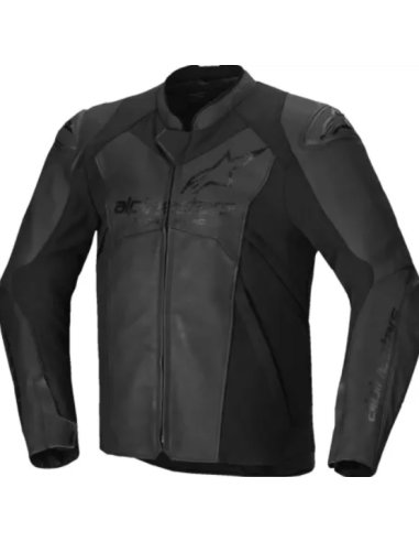 ALPINESTARS FASTER V3 BLACK LEATHER MOTO JACKET