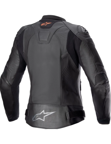 ALPINESTARS WOMEN'S STELLA GP PLUS R V4 BLACK LEATHER MOTO JACKET