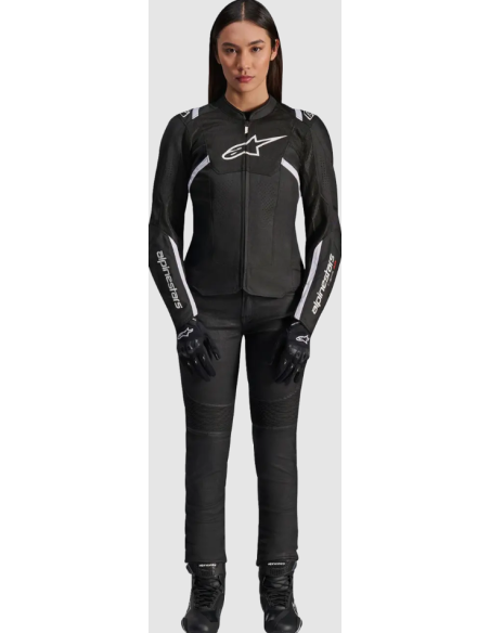 ALPINESTARS ЖЕНСКАЯ ЛЕТНЯЯ ТЕКСТИЛЬНАЯ МОТОКУРТКА STELLA T-SPS V2 BLACK/WHITE