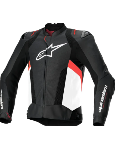 ALPINESTARS MISSILE V3 AIRFLOW BLACK/WHITE/RED ODINĖ MOTO STRIUKĖ