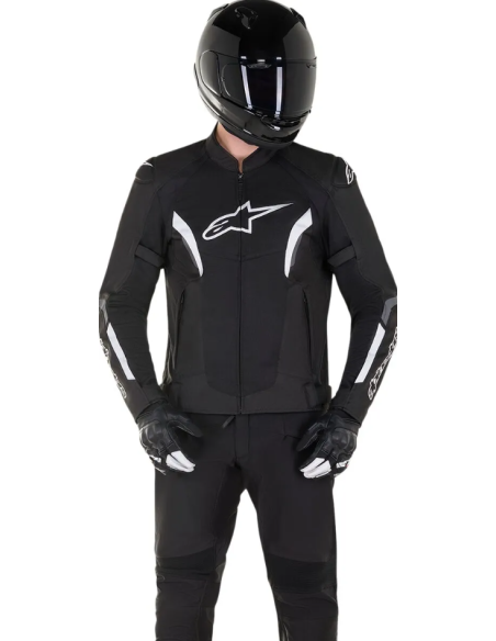 ALPINESTARS WOMEN'S STELLA T-SPS V2 BLACK/WHITE/FLUORESCENT PINK SUMMER TEXTILE MOTHER STREAK