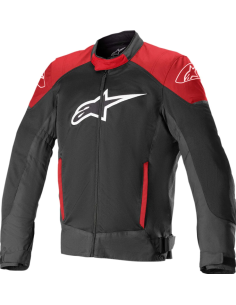 ALPINESTARS T-SPX SUPERAIR BLACK/WHITE/RED SUMMER TEXTILE MOTO JACKET
