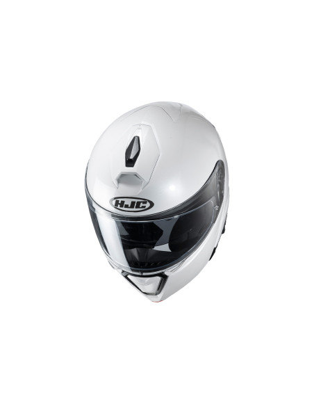 HJC i90 PEARL WHITE FLIP-UP MOTO ŠALMAS