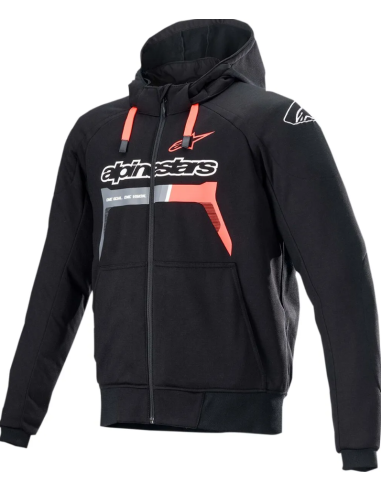ALPINESTARS CHROME SPORT BLACK/RED SUMMER TEXTILE MOTO JACKET