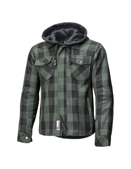 HELD LUMBERJACK II GREEN MOTO SHIRT