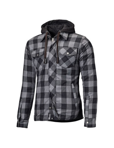HELD LUMBERJACK II GREY MOTO MARŠKINIAI