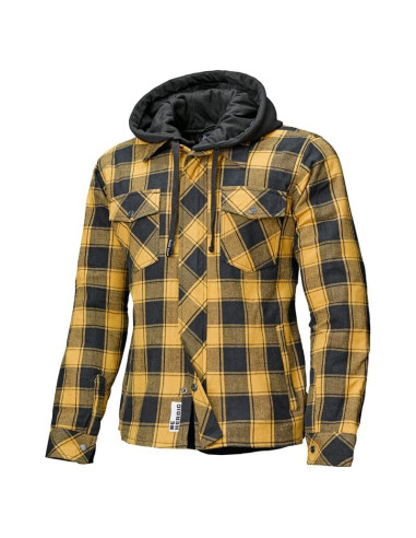 HELD LUMBERJACK II YELLOW MOTO MARŠKINIAI