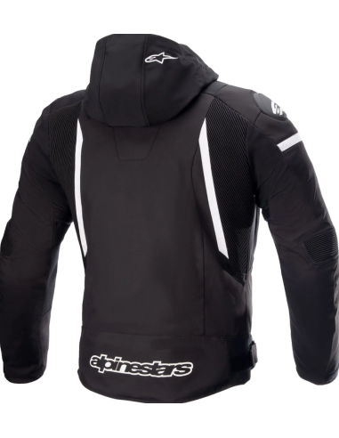 ALPINESTARS ZACA WATERPROOF BLACK/WHITE TEKSTILINĖ MOTO STRIUKĖ