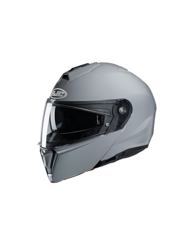 HJC i90 SOLID GREY FLIP-UP MOTO ŠALMAS