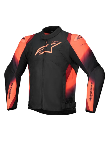 ALPINESTARS T-SP 1 V2 BLACK/RED WATERPROOF TEKSTILINĖ MOTO STRIUKĖ