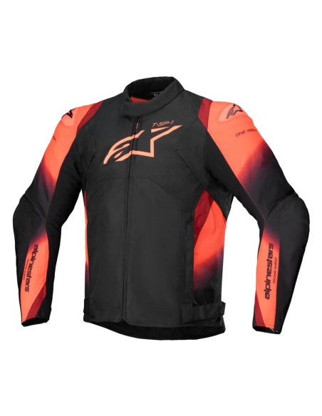 ALPINESTARS T-SP 1 V2 BLACK/RED WATERPROOF TEKSTILINĖ MOTO STRIUKĖ