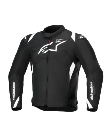 ALPINESTARS T-SP 1 V2 BLACK/WHITE WATERPROOF TEXTILE MOTO JACKET