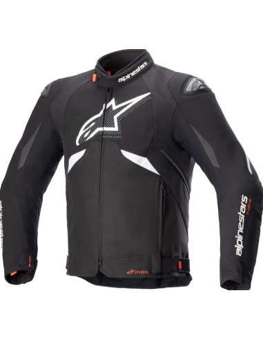 ALPINESTARS T-GP R V3 BLACK/WHITE WATERPROOF TEXTILE MOTO JACKET