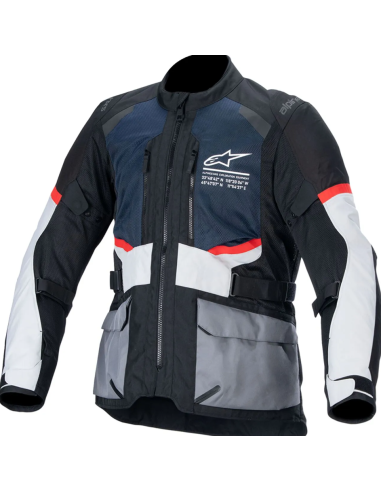 ALPINESTARS ANDES AIR DRYSTAR BLUE/GRAY TEKSTILINĖ MOTO STRIUKĖ
