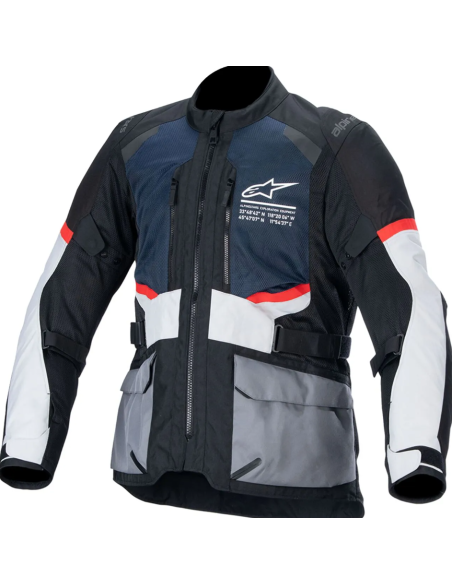 ALPINESTARS ANDES AIR DRYSTAR BLUE/GRAY TEKSTILINĖ MOTO STRIUKĖ