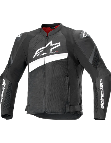 ALPINESTARS ТЕКСТИЛЬНАЯ МОТОКУРТКА T-GP+R V4 AIRFLOW BLACK/WHITE