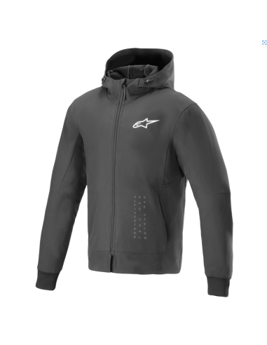 ALPINESTARS RADIUM TECH HOODIE BLACK TEXTILE MOTO JACKET
