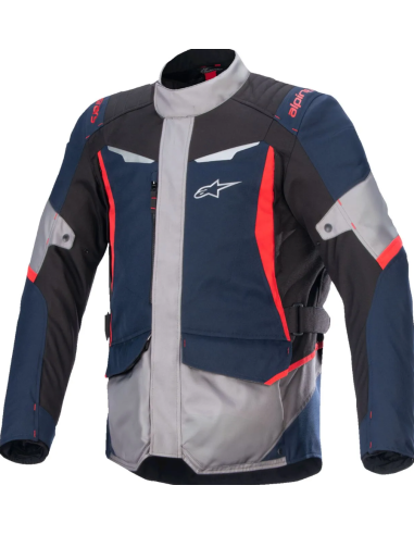ALPINESTARS ST-1 BLACK ВОДОНЕПРОНИЦАЕМАЯ ЧЕРНАЯ/СЕРАЯ/КРАСНАЯ ТЕКСТИЛЬНАЯ МОТОКУРТКА