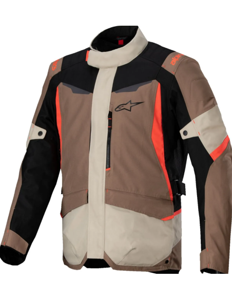 ALPINESTARS ST-1 BLACK/RED/SAND/KHAKI WATERPROOF BLACK/GRAY/RED TEXTILE MOTO JACKET