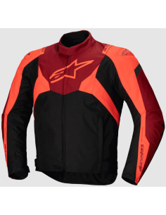 ALPINESTARS T-JAWS V4 BLACK/DARK RED/RED WATERPROOF TEXTILE MOTO JACKET