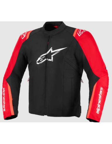 ALPINESTARS ТЕКСТИЛЬНАЯ МОТОКУРТКА T-SPS V2 WP ЧЕРНЫЙ/ФЛУОРЕСЦЕНТНЫЙ КРАСНЫЙ