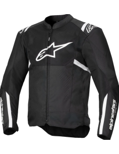 ALPINESTARS T-SPS AIR V2 BLACK/WHITE SUMMER TEXTILE MOTO JACKET