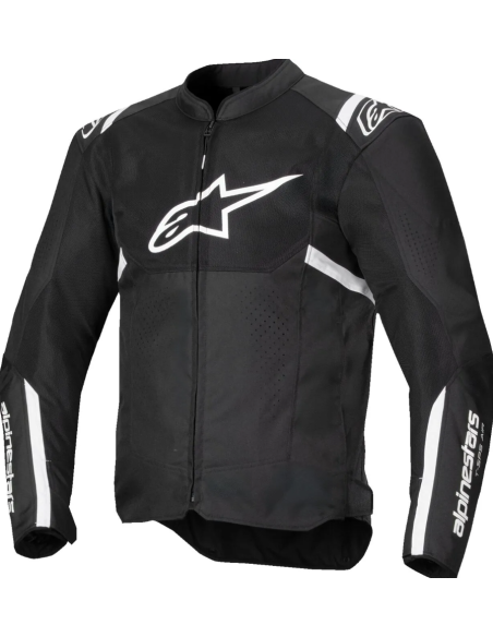 ALPINESTARS T-SPS AIR V2 BLACK/WHITE SUMMER TEXTILE MOTO JACKET