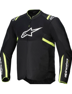 ALPINESTARS T-SPS AIR V2 BLACK/WHITE/YELLOW FLUO VASARINĖ TEKSTILINĖ MOTO STRIUKĖ