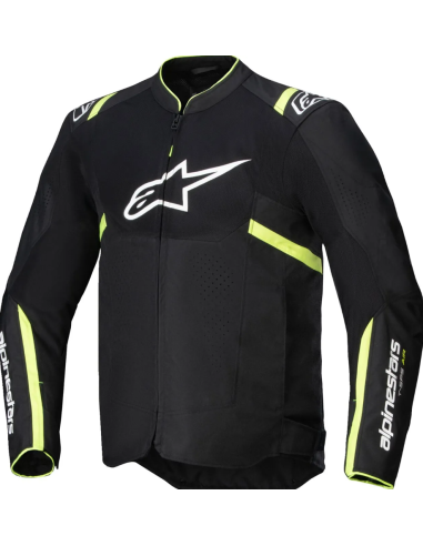 ALPINESTARS T-SPS AIR V2 BLACK/WHITE/YELLOW FLUO SUMMER TEXTILE MOTO JACKET