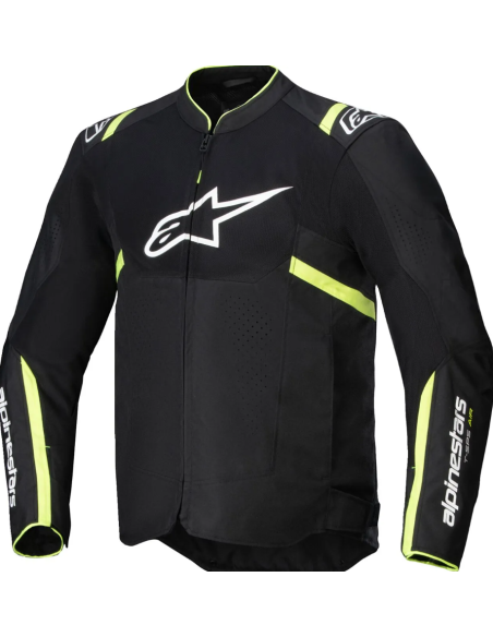 ALPINESTARS ЛЕТНЯЯ ТЕКСТИЛЬНАЯ МОТОКУРТКА T-SPS AIR V2 BLACK/WHITE/YELLOW FLUO