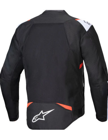 ALPINESTARS T-SPS AIR V2 BLACK/WHITE/RED FLUO SUMMER TEXTILE MOTO JACKET