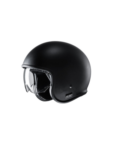 HJC V31 SEMI FLAT BLACK OPEN MOTORCYCLE HELMET