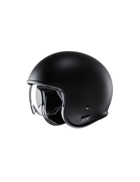 HJC V31 SEMI FLAT BLACK OPEN MOTORCYCLE HELMET