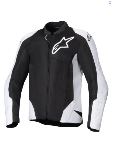 ALPINESTARS VIPER V4 AIR BLACK/WHITE TEXTILE MOTO JACKET