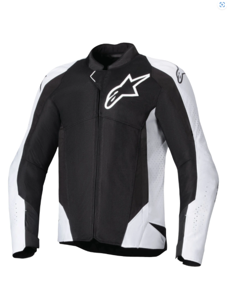 ALPINESTARS VIPER V4 AIR BLACK/WHITE TEXTILE MOTO JACKET
