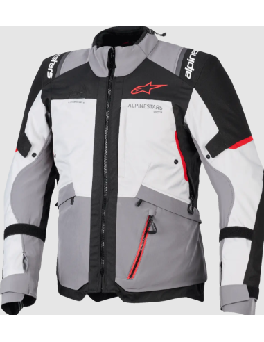ALPINESTARS ТЕКСТИЛЬНАЯ МОТОКУРТКА ANDES V4 DRYSTAR GRAY/BLACK/RED