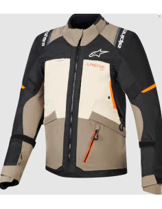 ALPINESTARS ANDES V4 DRYSTAR BLACK/BROWN TEKSTILINĖ MOTO STRIUKĖ