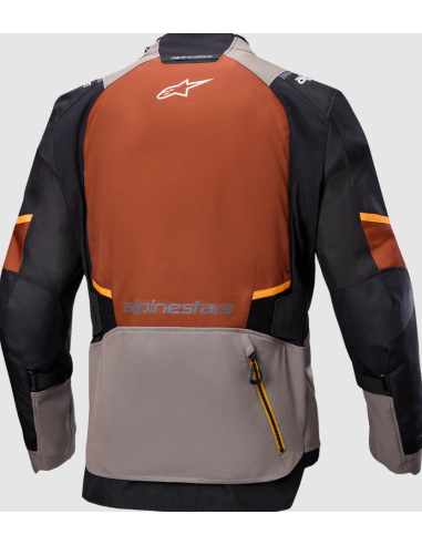 ALPINESTARS ANDES V4 DRYSTAR BLACK/BROWN/RUST TEXTILE MOTO JACKET