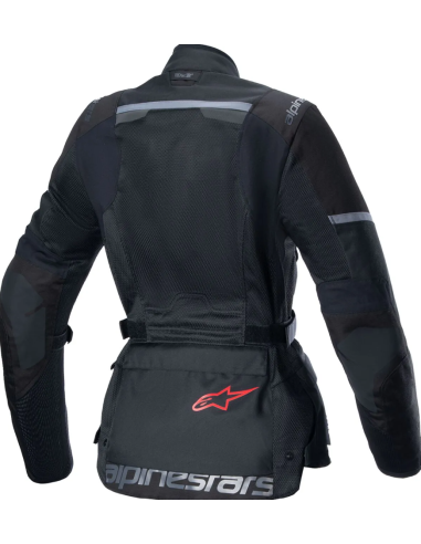 ALPINESTARS WOMEN'S STELLA ANDES AIR DRYSTAR BLACK TEXTILE MOTO JACKET