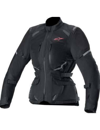 ALPINESTARS WOMEN'S STELLA ANDES AIR DRYSTAR BLACK TEXTILE MOTO JACKET