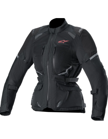ALPINESTARS WOMEN'S STELLA ANDES AIR DRYSTAR BLACK TEXTILE MOTO JACKET