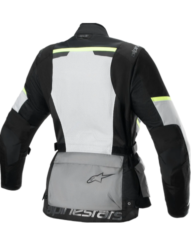 ALPINESTARS WOMEN'S STELLA ANDES AIR DRYSTAR BLACK/GRAY/WHITE TEXTILE MOTO JACKET