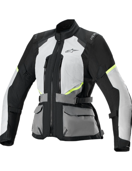 ALPINESTARS MOTERIŠKA STELLA ANDES AIR DRYSTAR BLACK/GRAY/WHITE TEKSTILINĖ MOTO STRIUKĖ