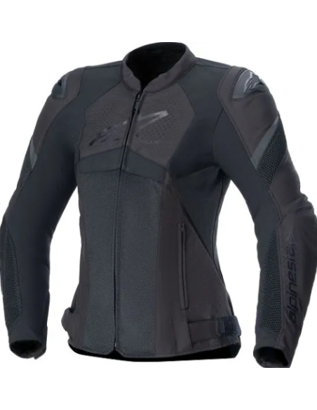 ALPINESTARS WOMEN'S STELLA T-GP+R V4 AIR BLACK TEXTILE MOTO JACKET