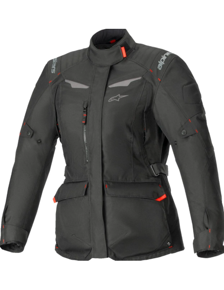 ALPINESTARS WOMEN'S STELLA ST-1 BLACK WATERPROOF BLACK TEXTILE MOTO JACKET